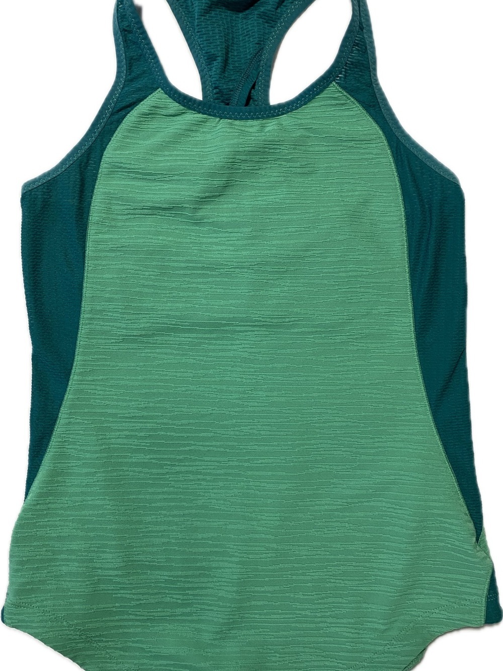 Pearl Izumi Two-Tone Green Racerback Tank Top